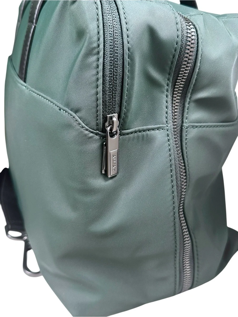 AWAY Everywhere Bag Forest Green Duffel Black Handles Travel Luggage Work Gym - Picture 4 of 14